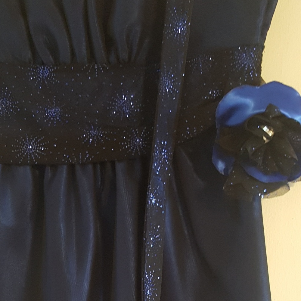Black & Blue Homecoming Winter Formal Dress